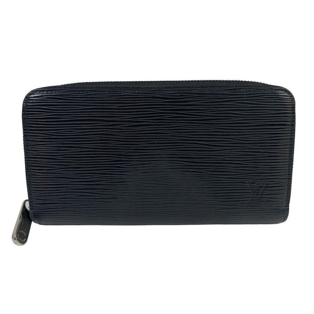Authentic Louis Vuitton CA1126 Zippy Wallet Clutch Epi Grain Leather Black